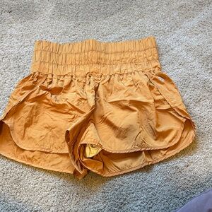 FP Movement by Free People High-Waisted Orange Athletic Shorts